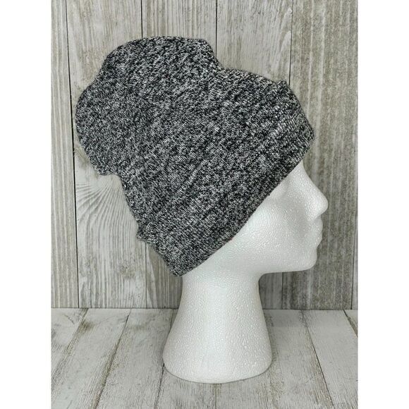 Black and White Beanie Hat - Picture 2 of 5